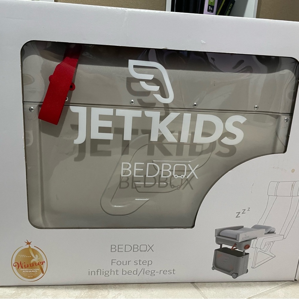 JetKids BedBox - Beige Travel Bed for Kids